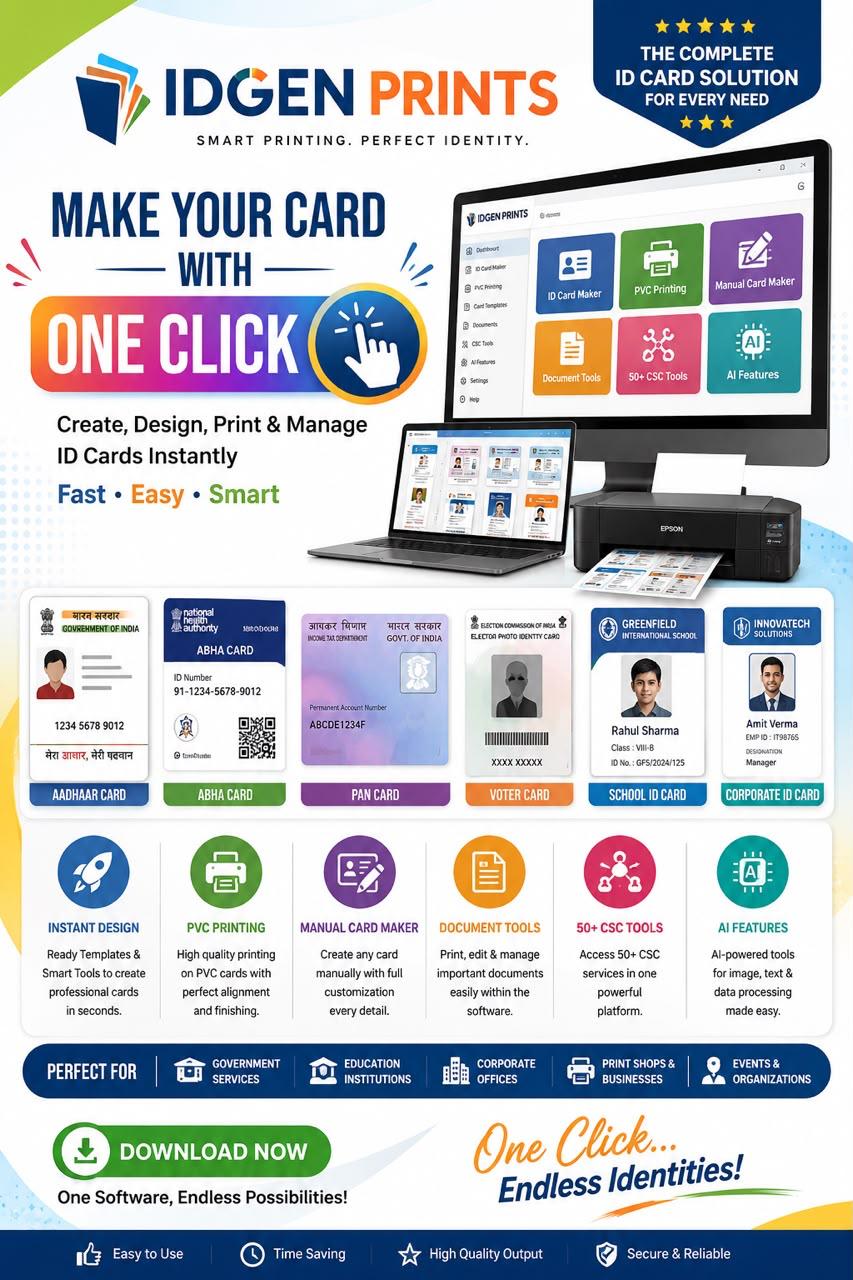 IDGEN PRINTS Software – Yearly